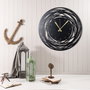 Wallity Reloj de Pared Decorativo de Metal Negro 50x50 cm